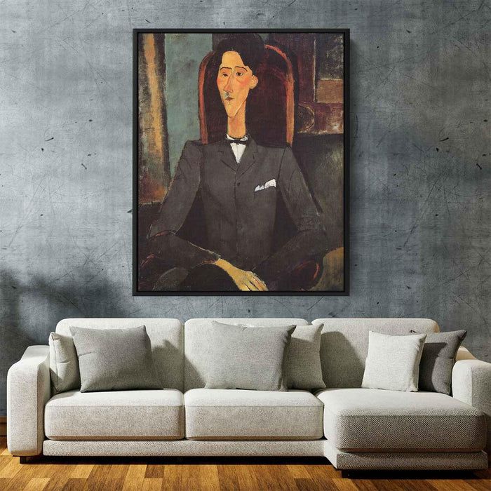 Portrait of Jean Cocteau (1917) by Amedeo Modigliani - Canvas Artwork