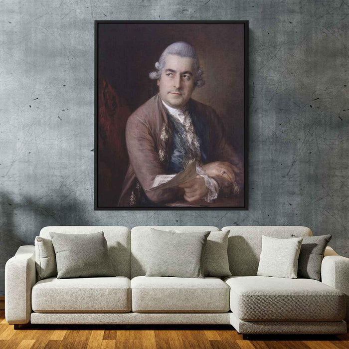 Portrait of Johann Christian Bach (1776) by Thomas Gainsborough - Canvas Artwork