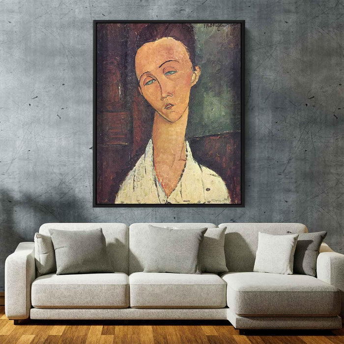 Portrait of Lunia Czechowska (1918) by Amedeo Modigliani - Canvas Artwork