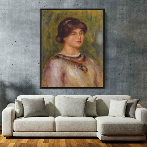 Portrait of Marie Lestringuez (1912) by Pierre-Auguste Renoir - Canvas Artwork