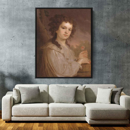 Portrait of Olga Filippova Kuzminichna by Vladimir Borovikovsky - Canvas Artwork