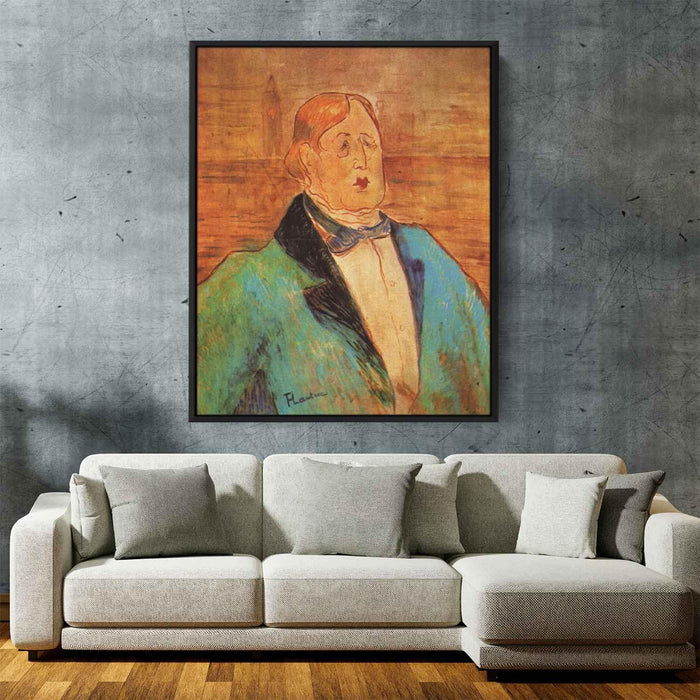 Portrait of Oscar Wilde (1895) by Henri de Toulouse-Lautrec - Canvas Artwork