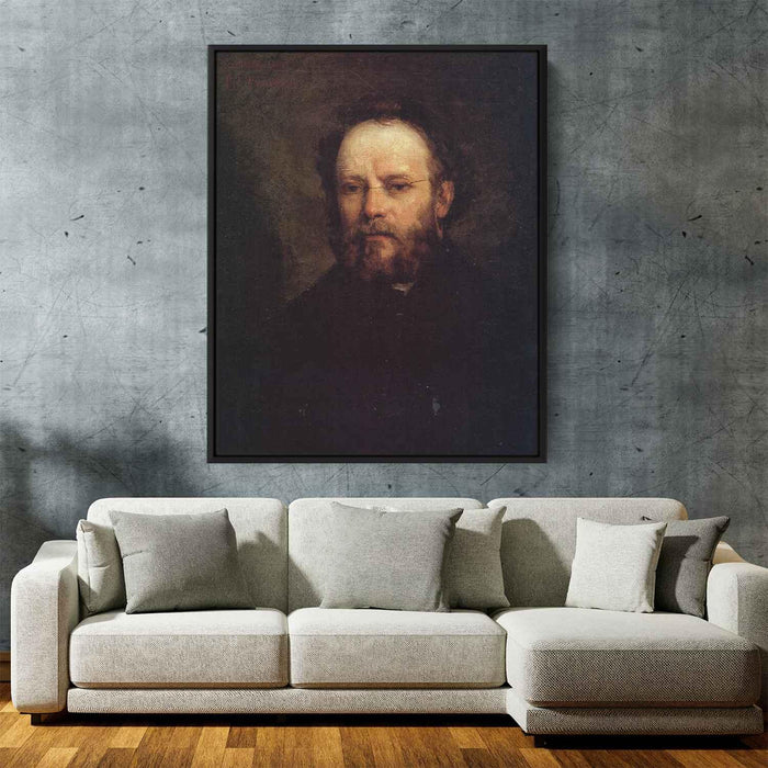 Portrait of Pierre Joseph Proudhon (1865) by Gustave Courbet - Canvas Artwork