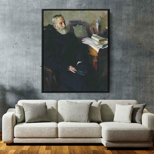 Portrait of Stjepan Nikolsky, uncle of the artist by Boris Kustodiev - Canvas Artwork