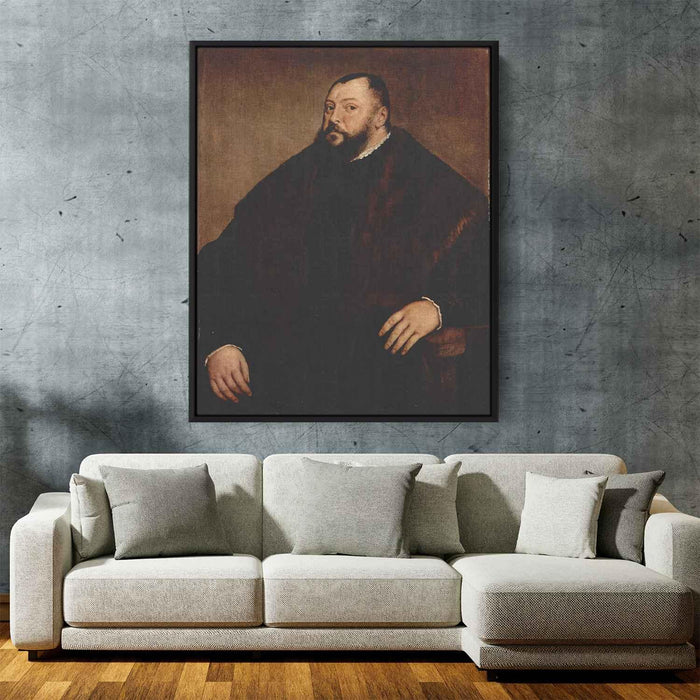 Portrait of the Great Elector John Frederick of Saxony (1550) by Titian - Canvas Artwork