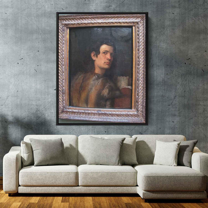 Portrait of young man by Giorgione - Canvas Artwork