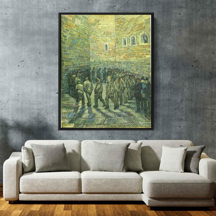 Prisoners Exercising (Prisoners Round) (1890) by Vincent van Gogh - Canvas Artwork