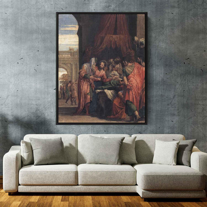 Raising of the Daughter of Jairus (1546) by Paolo Veronese - Canvas Artwork