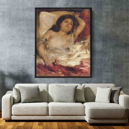 Reclining Semi Nude (Nude Half-Length) by Pierre-Auguste Renoir - Canvas Artwork