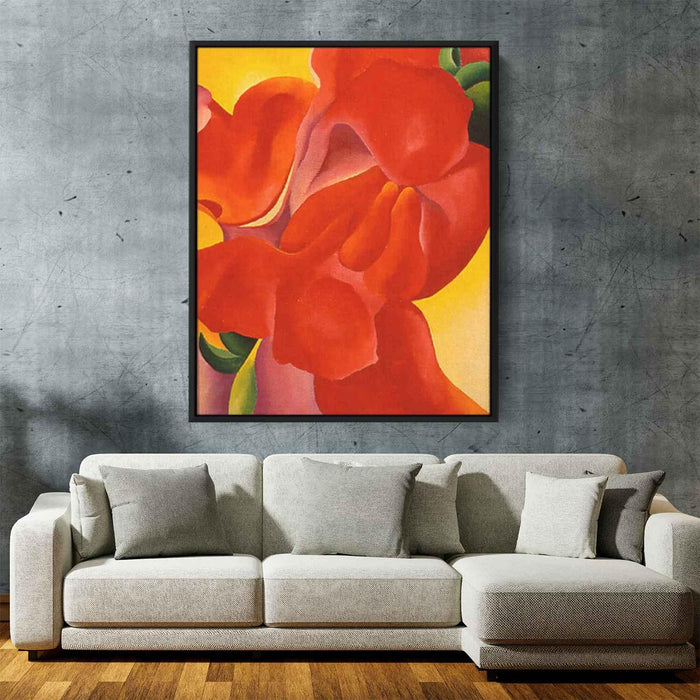 Red Canna (1923) by Georgia O'Keeffe - Canvas Artwork