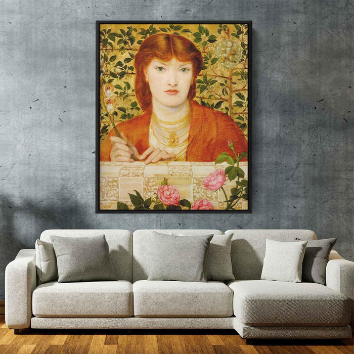 Regina Cordium: Alice Wilding (1866) by Dante Gabriel Rossetti - Canvas Artwork