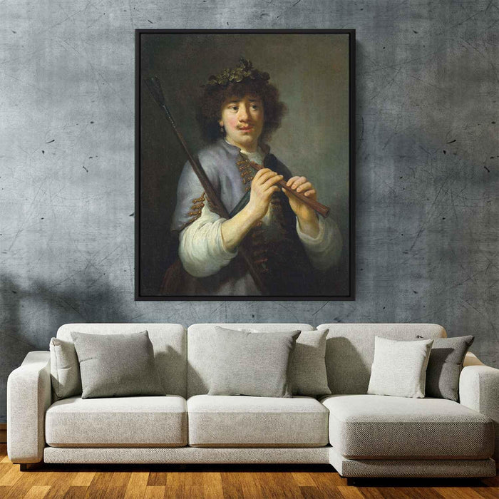 Rembrandt as Shepherd (1636) by Rembrandt - Canvas Artwork