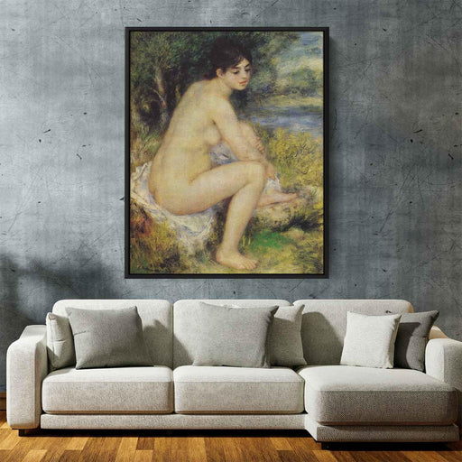 Seated Bather (1883) by Pierre-Auguste Renoir - Canvas Artwork