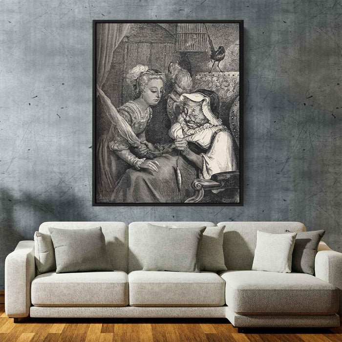 Sleeping Beauty by Gustave Dore - Canvas Artwork