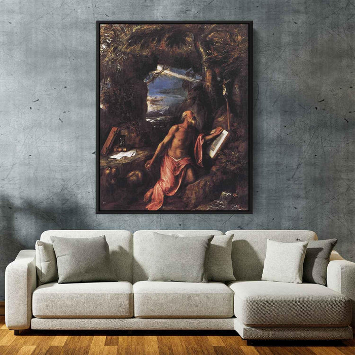 St Jerome (1575) by Titian - Canvas Artwork