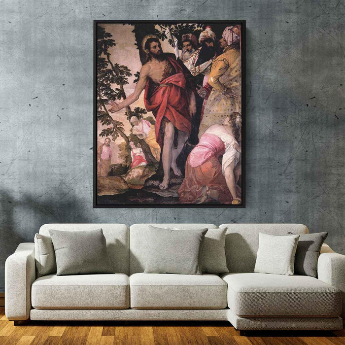 St John the Baptist Preaching (1562) by Paolo Veronese - Canvas Artwork