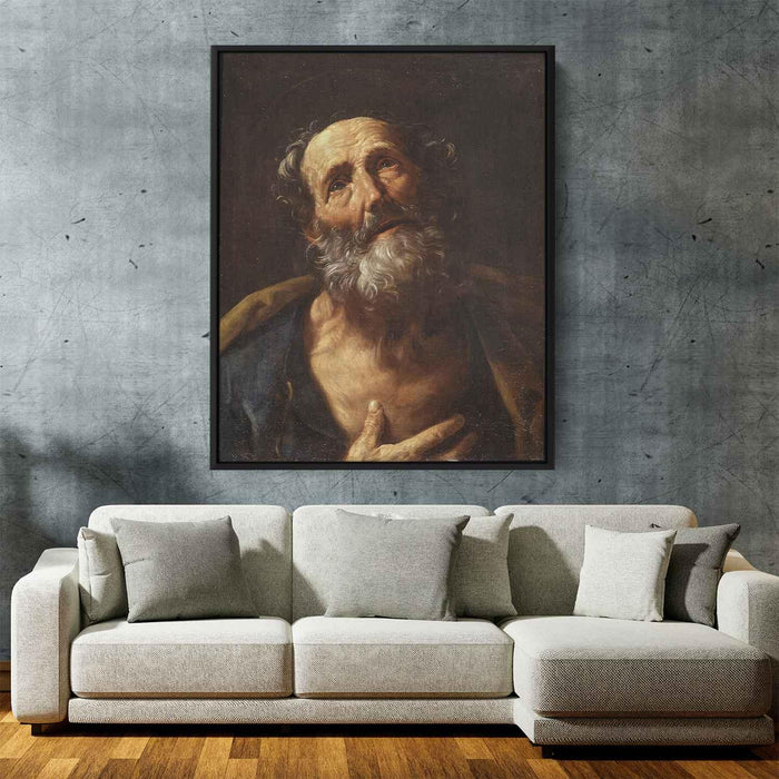 St. Peter Penitent (1600) by Guido Reni - Canvas Artwork