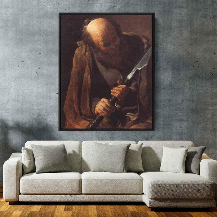 St. Thomas (1620) by Georges de la Tour - Canvas Artwork