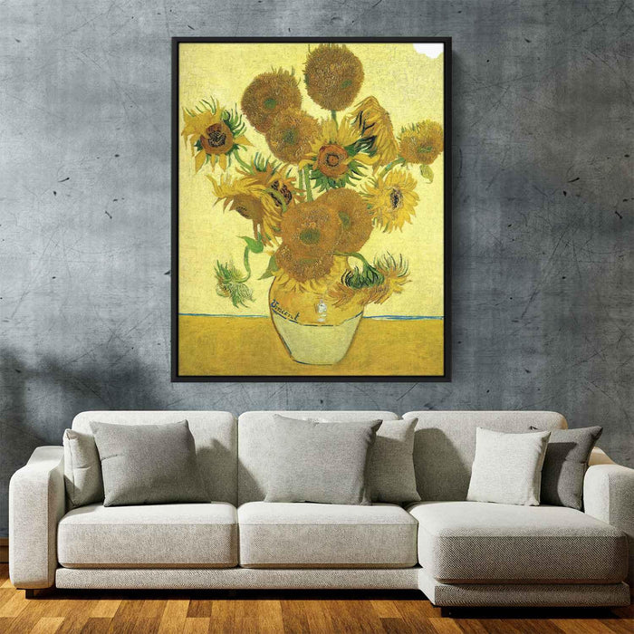 Still Life - Vase with Fifteen Sunflowers (1888) by Vincent van Gogh - Canvas Artwork