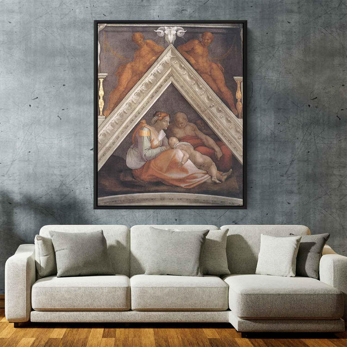 The Ancestors of Christ: Zerubbabel (1509) by Michelangelo - Canvas Artwork