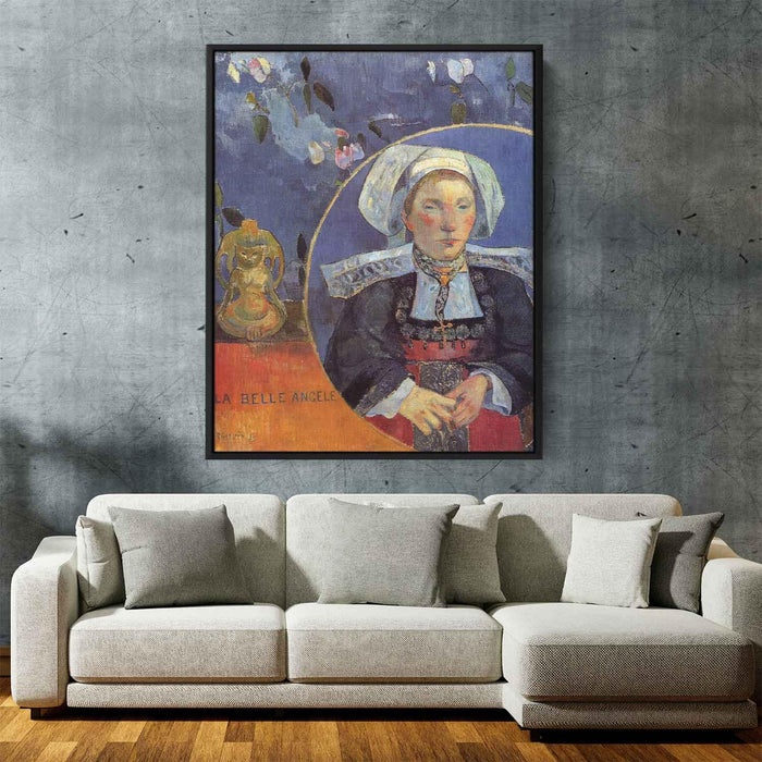 The Beautiful Angel (Madame Angele Satre, the Innkeeper at Pont-Aven) by Paul Gauguin - Canvas Artwork