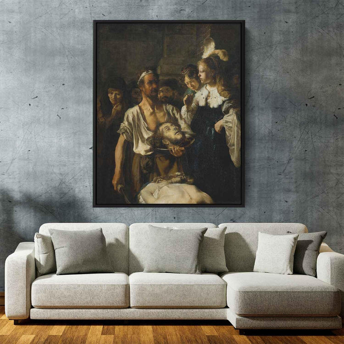 The Beheading of John the Baptist by Rembrandt - Canvas Artwork