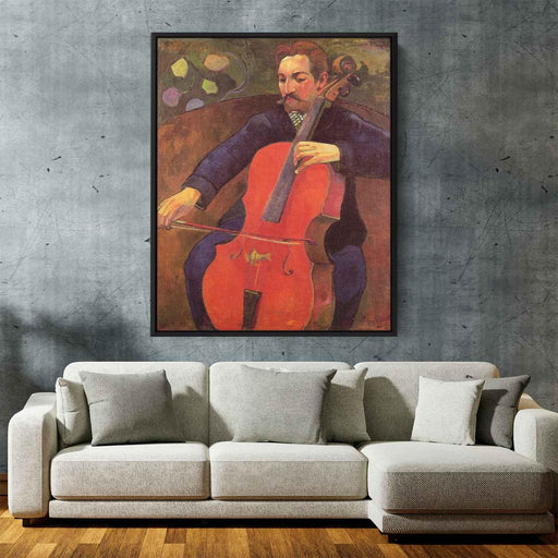 The Cellist (Portrait of Upaupa Scheklud) (1894) by Paul Gauguin - Canvas Artwork