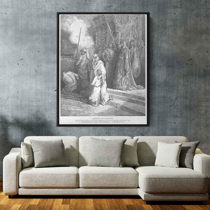 The Courage of a Mother by Gustave Dore - Canvas Artwork