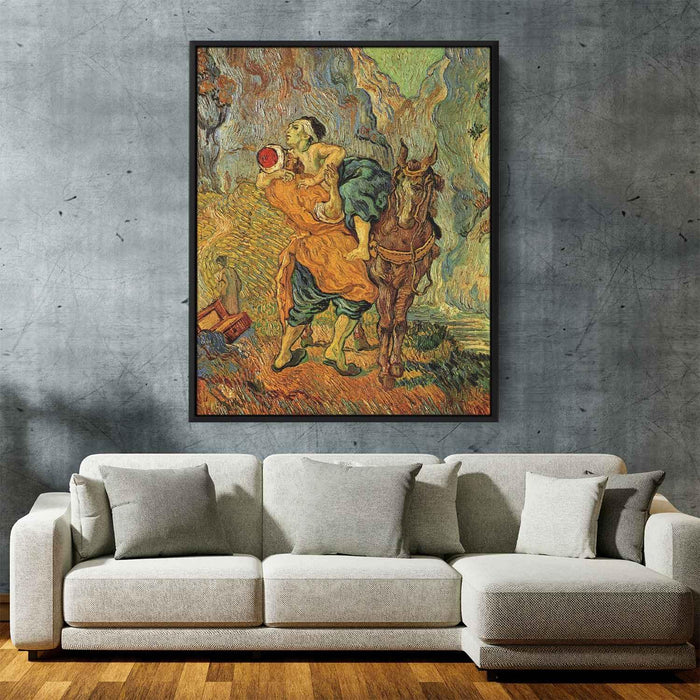 The Good Samaritan, after Delacroix by Vincent van Gogh - Canvas Artwork