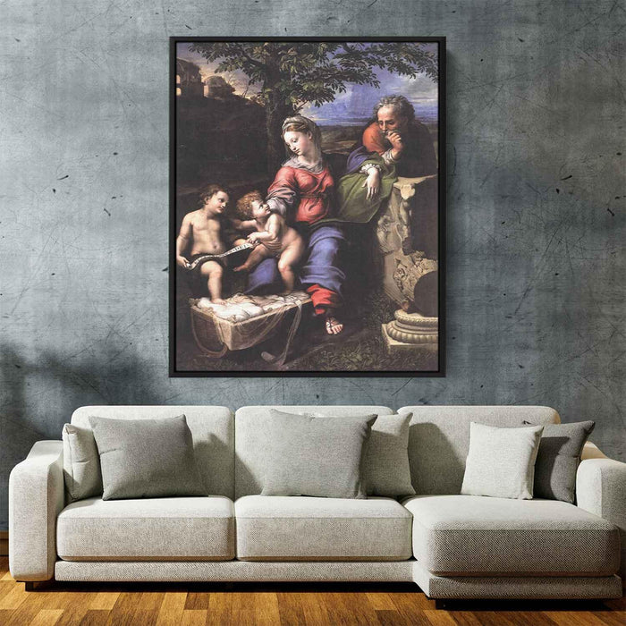 The Holy Family of the Oak Tree (1518) by Raphael - Canvas Artwork