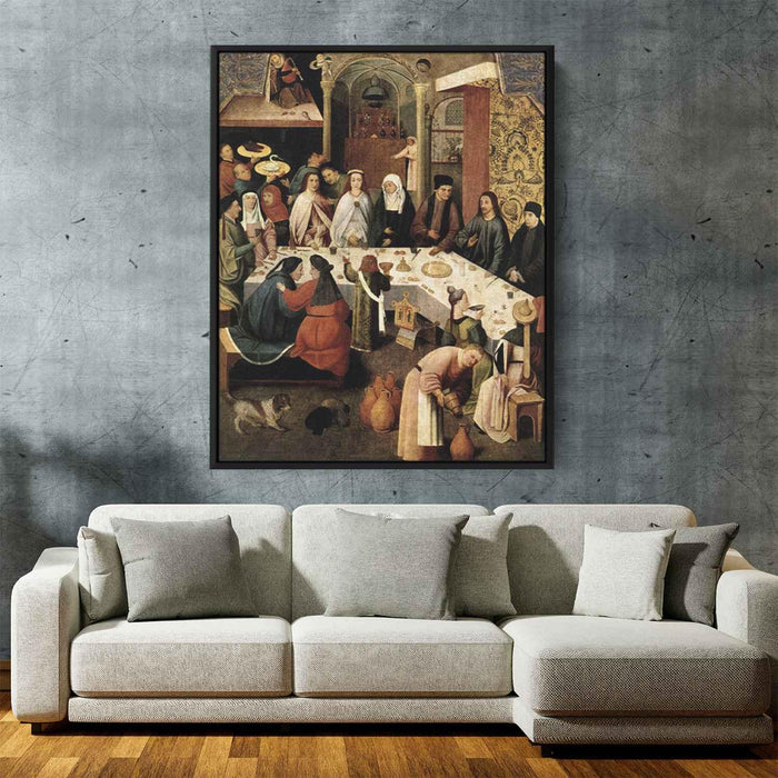 The Marriage Feast at Cana (1500) by Hieronymus Bosch - Canvas Artwork