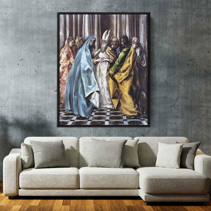 The Marriage of the Virgin (1600) by El Greco - Canvas Artwork