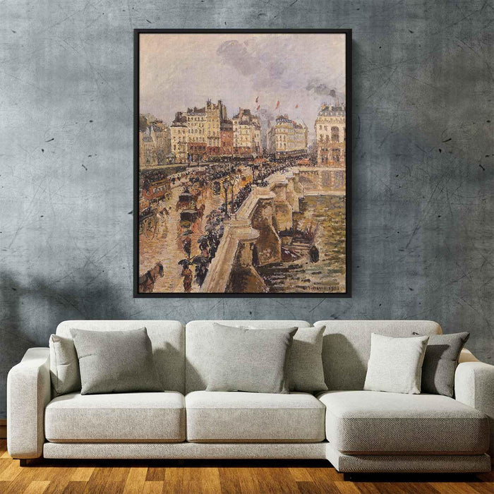 The Pont Neuf, Rainy Afternoon by Camille Pissarro - Canvas Artwork