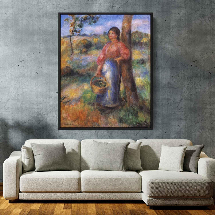 The Shepherdess (1902) by Pierre-Auguste Renoir - Canvas Artwork