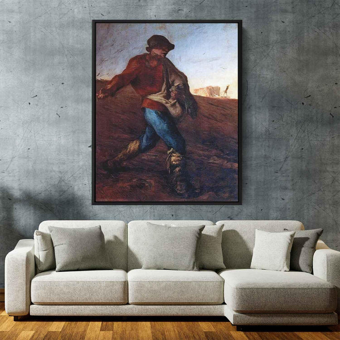 The Sower (1850) by Jean-Francois Millet - Canvas Artwork