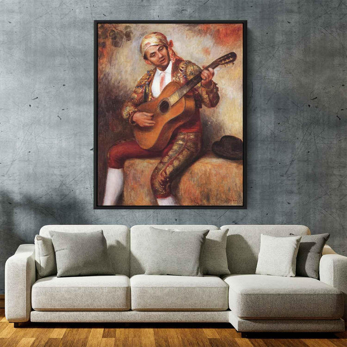 The Spanish Guitarist (1897) by Pierre-Auguste Renoir - Canvas Artwork