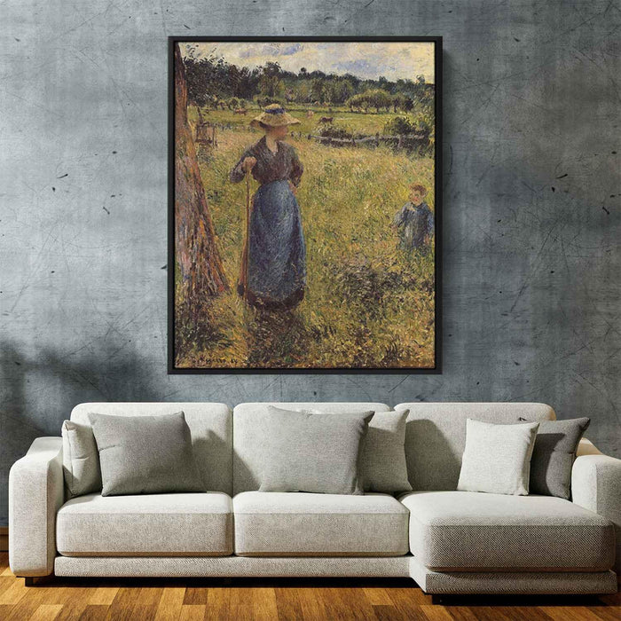 The Tedder (1884) by Camille Pissarro - Canvas Artwork