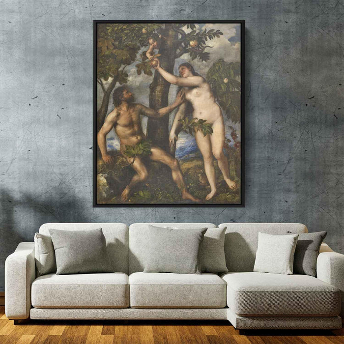 The Fall of Man (1550) by Titian - Canvas Artwork