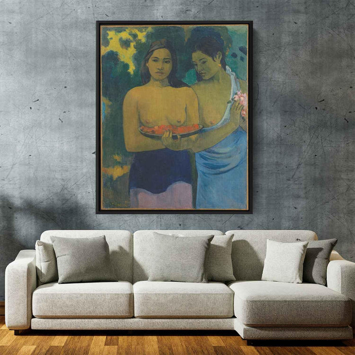 Two tahitian women (1899) by Paul Gauguin - Canvas Artwork