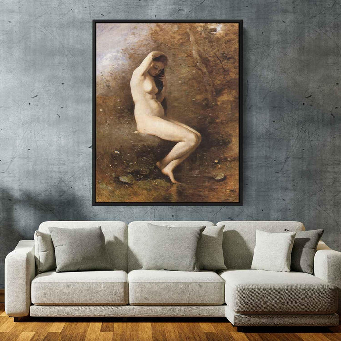 Venus Bathing (1874) by Camille Corot - Canvas Artwork