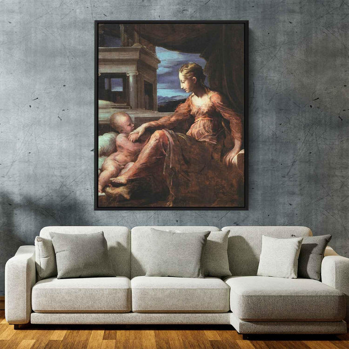 Virgin and Child (1527) by Parmigianino - Canvas Artwork