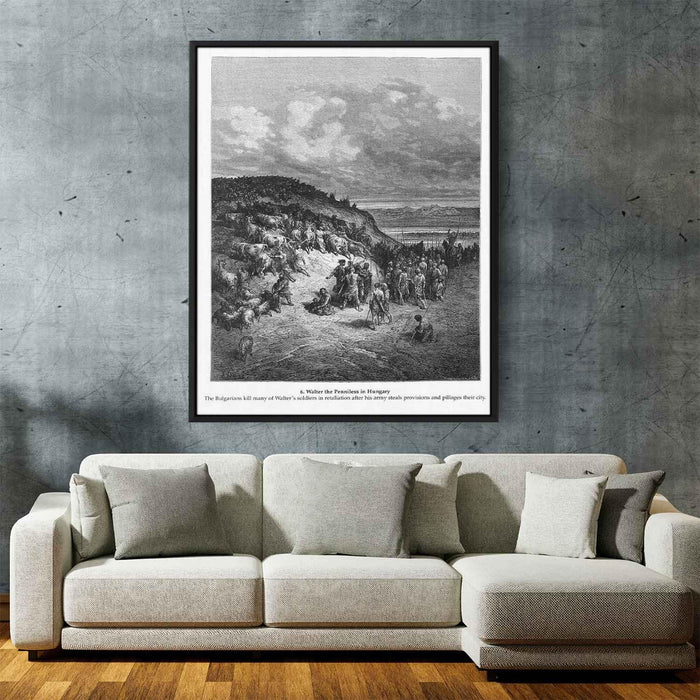 Walter the Penniless in Hungary by Gustave Dore - Canvas Artwork