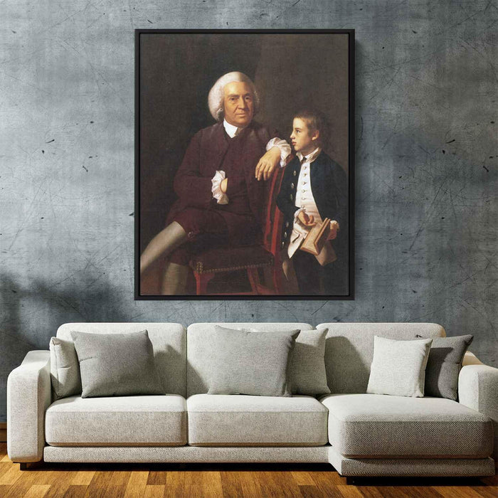 William Vassall and His Son Leonard (1772) by John Singleton Copley - Canvas Artwork