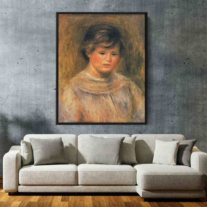 Woman`s Head by Pierre-Auguste Renoir - Canvas Artwork