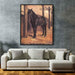 Yerres, Dark Bay Horse in the Stable by Gustave Caillebotte - Canvas Artwork