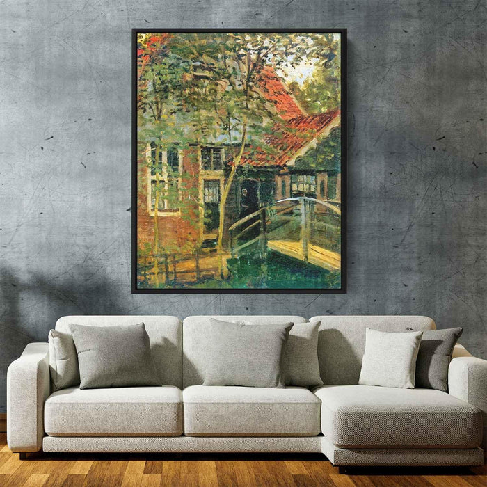 Zaandam, Little Bridge by Claude Monet - Canvas Artwork