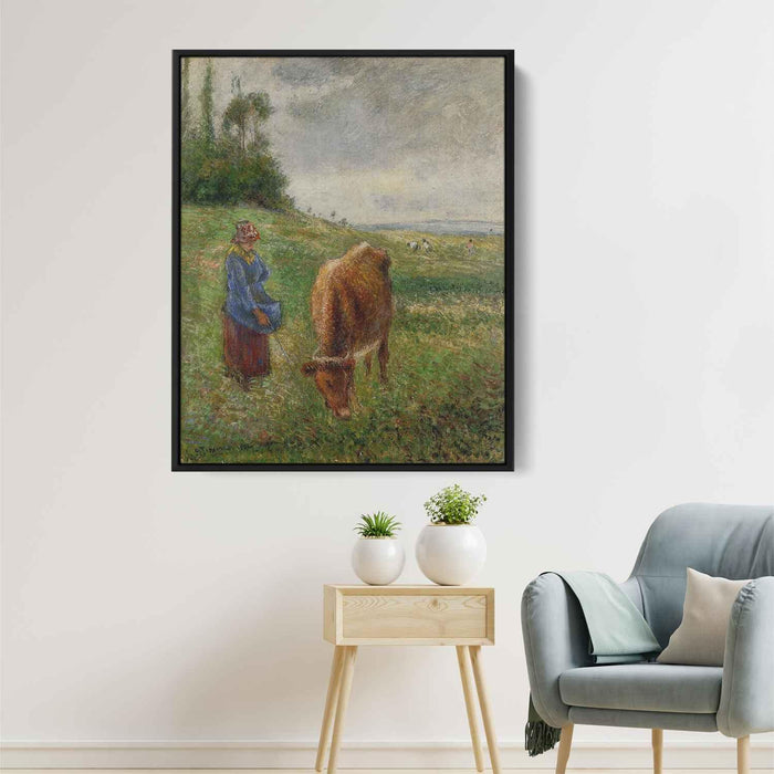 Cowherd, Pontoise by Camille Pissarro - Canvas Artwork