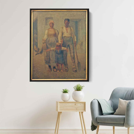 Peasant family by Jean-Francois Millet - Canvas Artwork