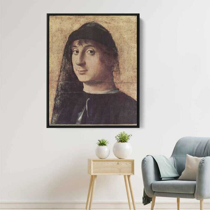 Portrait of a Man (1470) by Antonello da Messina - Canvas Artwork