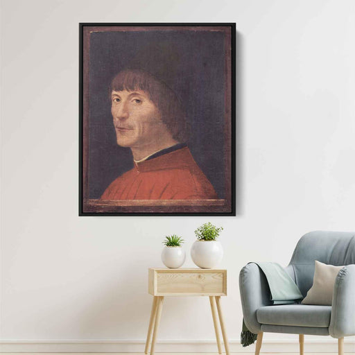 Portrait of a Man (1460) by Antonello da Messina - Canvas Artwork